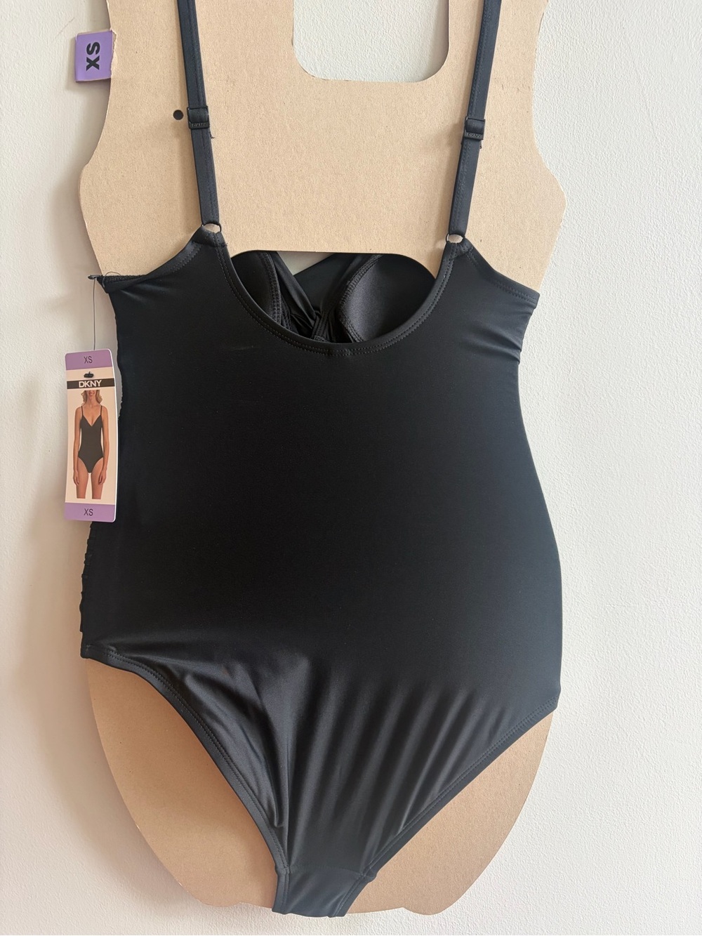 NWT DKNY Black One-Piece Swimsuit - Picture 5 of 7